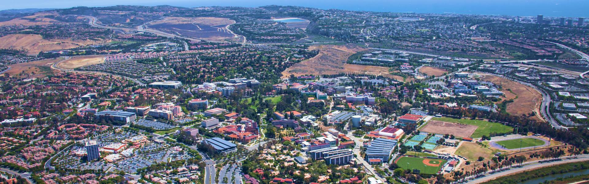 Aerial view of UCI