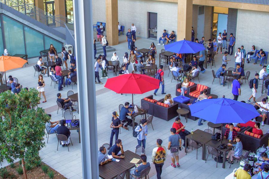 UCI campus outdoor tables