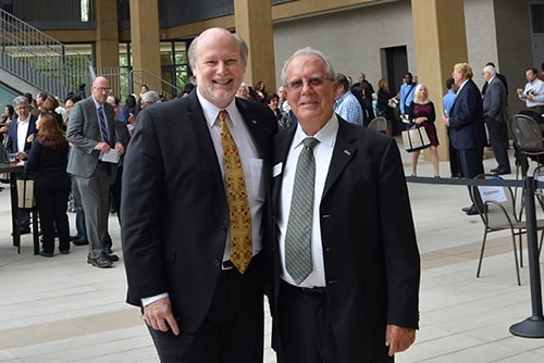 Dean Matkin and UCI Chancellor Howard Gillman
